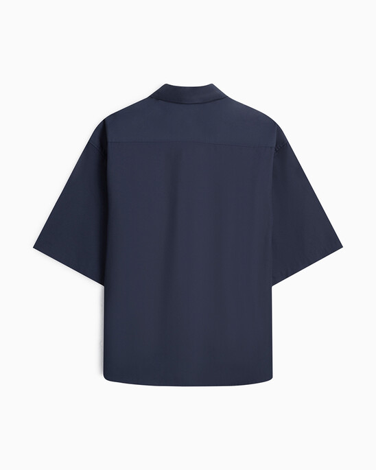 Standards Short Sleeve Oversized Button-Down Shirt