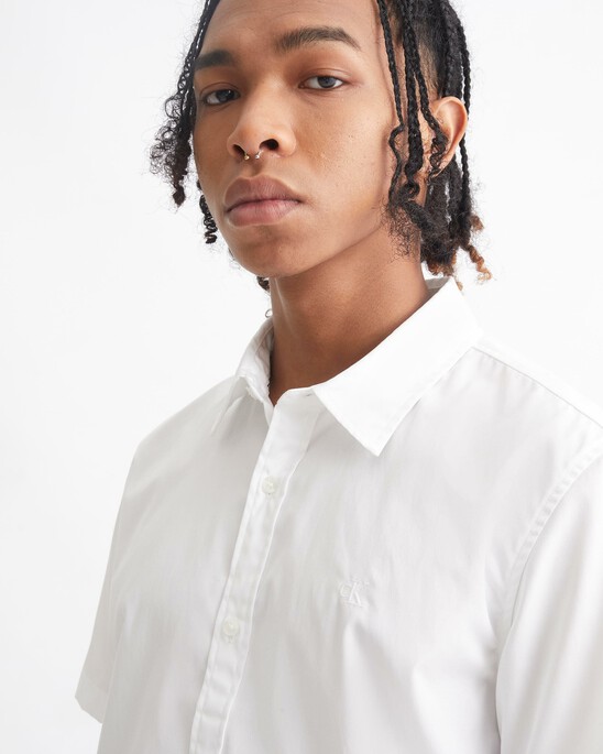 LOGO PIPING RELAXED SHIRT