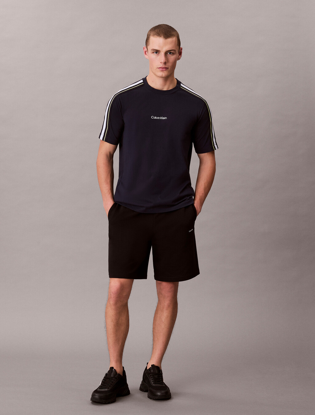 Performance Cotton Blend Gym T-shirt, Shoreline, hi-res