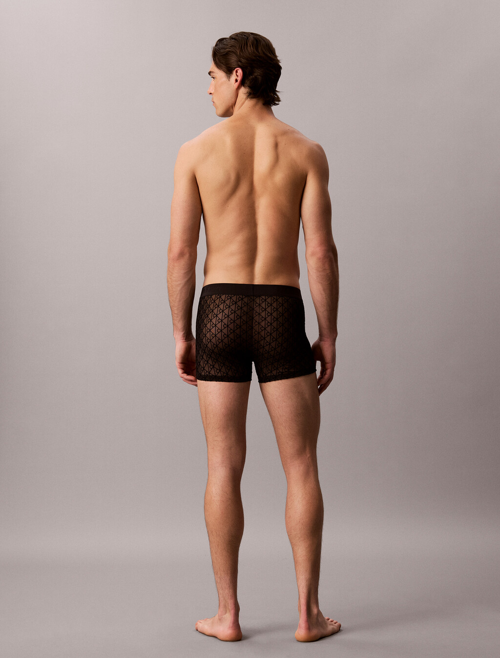 Sheer Mesh Trunks - CK Black, Black, hi-res