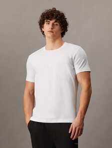 Monogram Slim Tee, Bright White, hi-res
