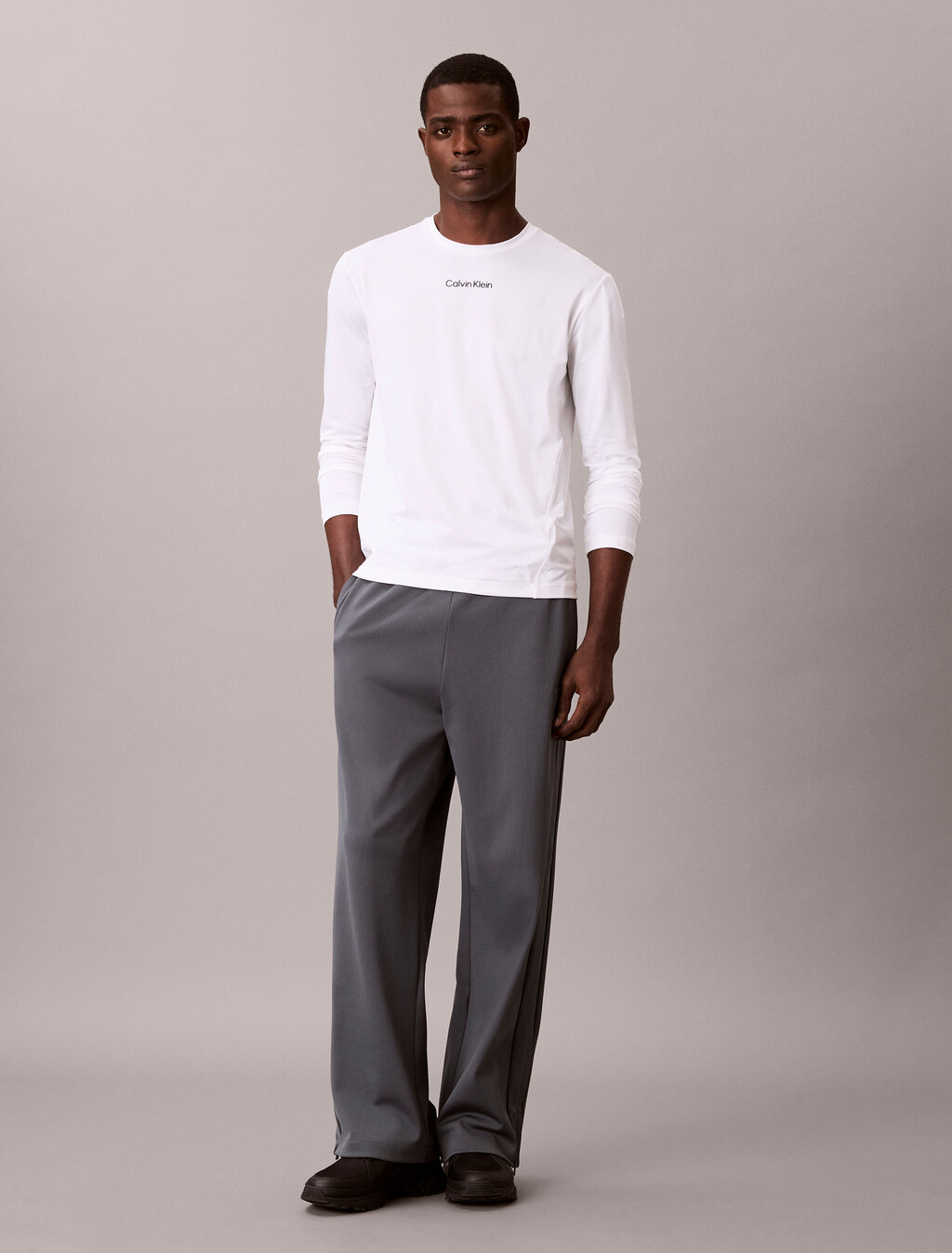 Sport Long Sleeve Tee, Classic White, hi-res