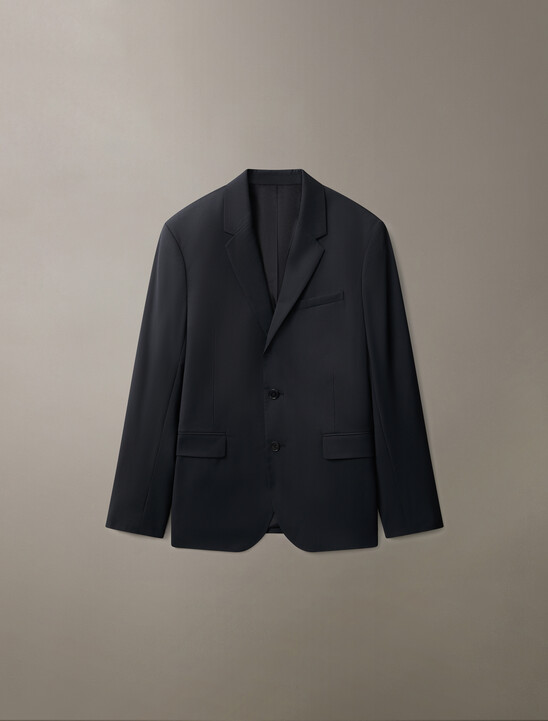 Refined Wool Slim Blazer