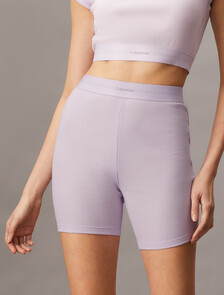 Cotton Stretch Rib Bike Shorts, LILAC QUARTZ, hi-res