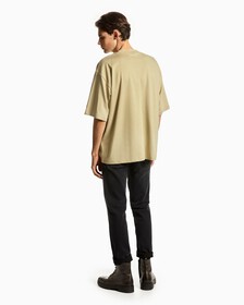 OVERSIZED CK SHORT SLEEVE SWEATSHIRT, Wheat Fields, hi-res