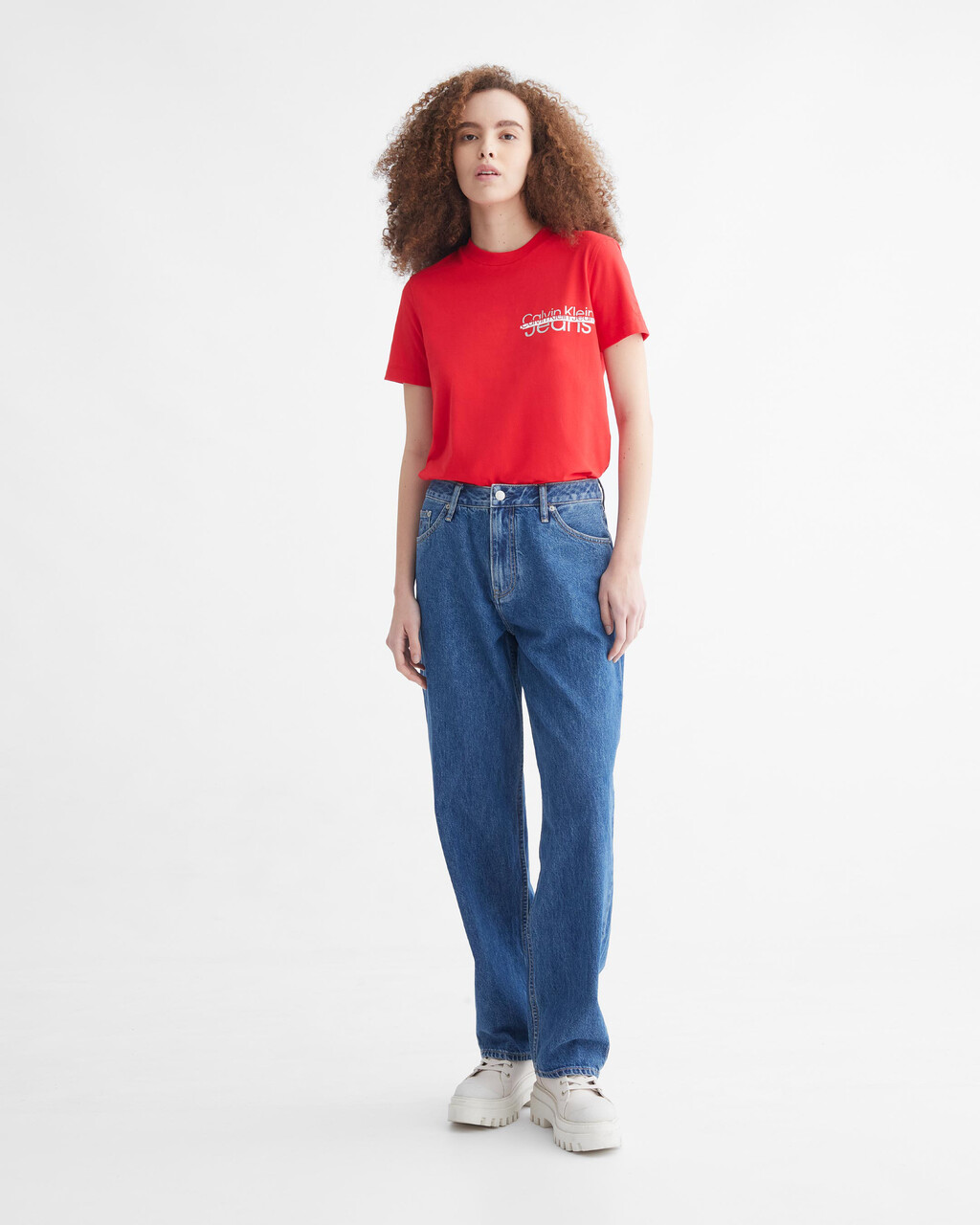 Sustainable 90'S Straight Jeans, Dark Blue BACK EMBRO, hi-res