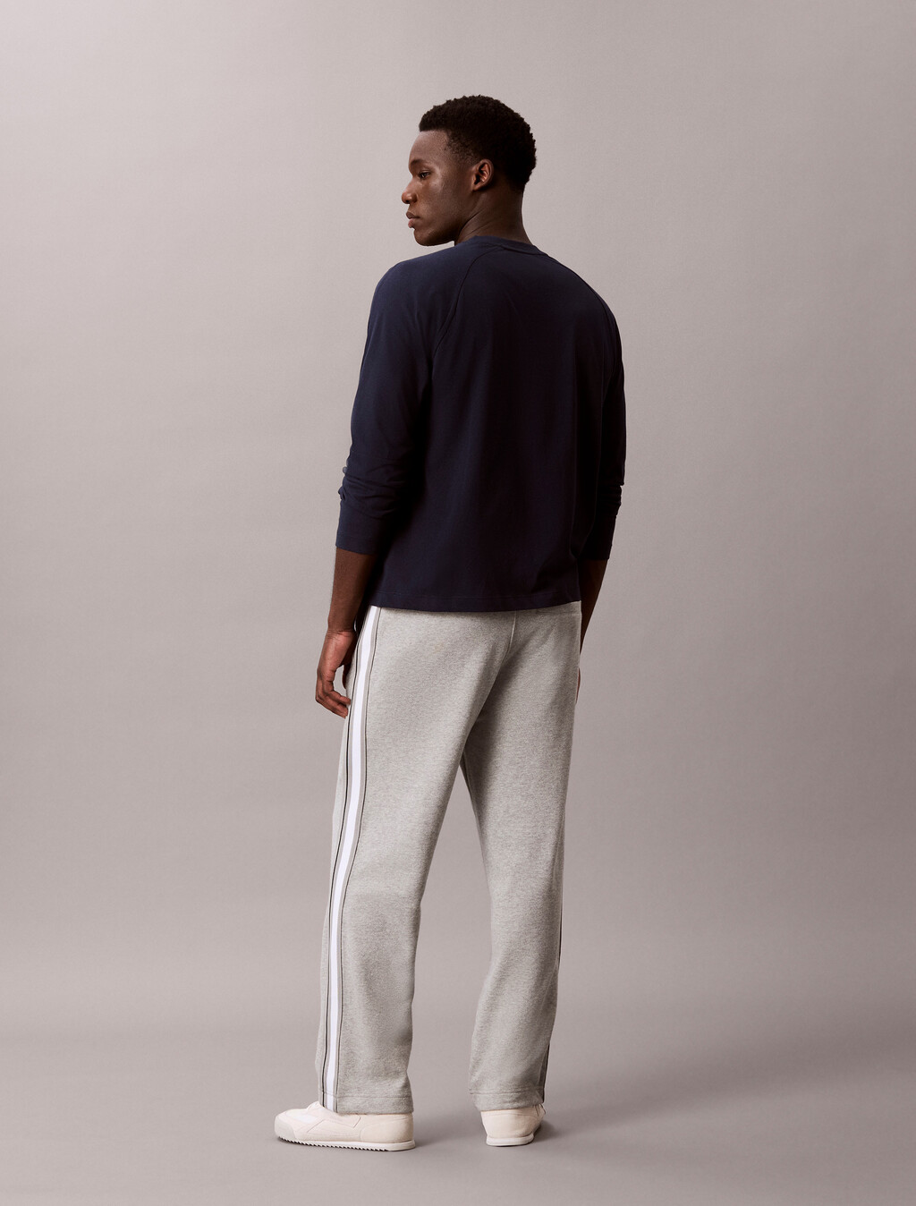 Cotton Blend French Terry Joggers, Medium Grey Heather, hi-res