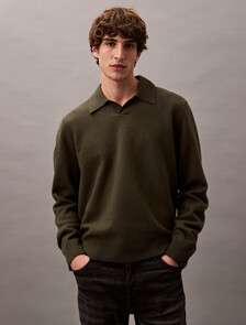 Boiled Wool Polo, Deep Depths, hi-res