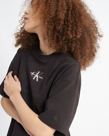 MONOGRAM BOYFRIEND TEE, Ck Black, hi-res