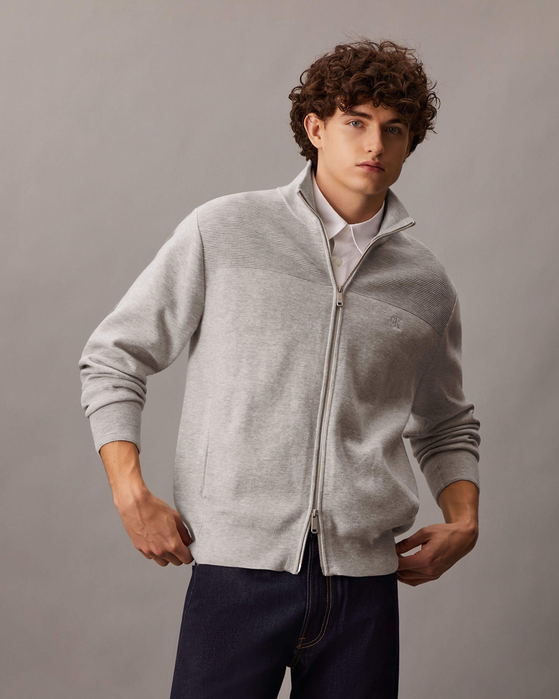Calvin klein sweater jacket 2025