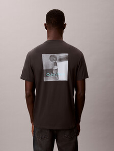 Geo Graphic Print Tee, Pirate Black, hi-res