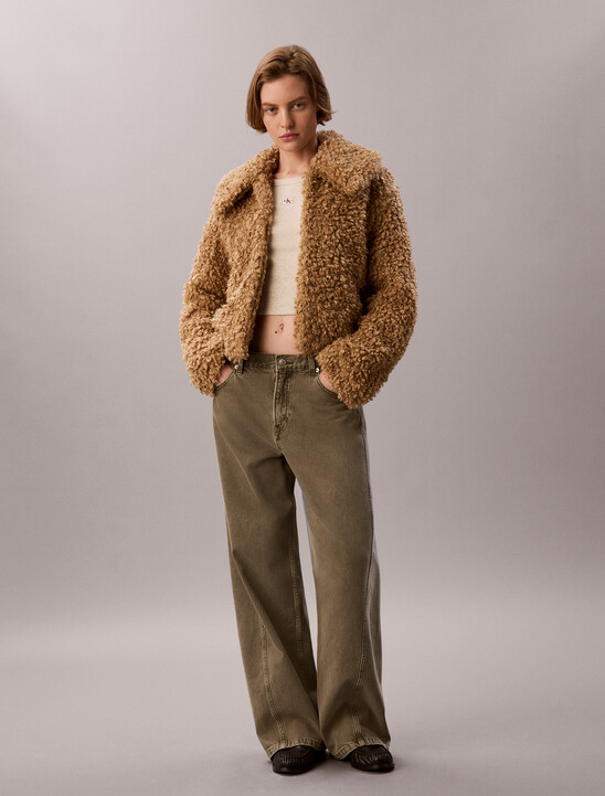 Faux Shearling Teddy Jacket