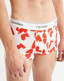 MODERN COTTON LOVE NOTES TRUNKS, REMEMBERED HEARTS PRINT_ORANGE ODYSSEY, hi-res