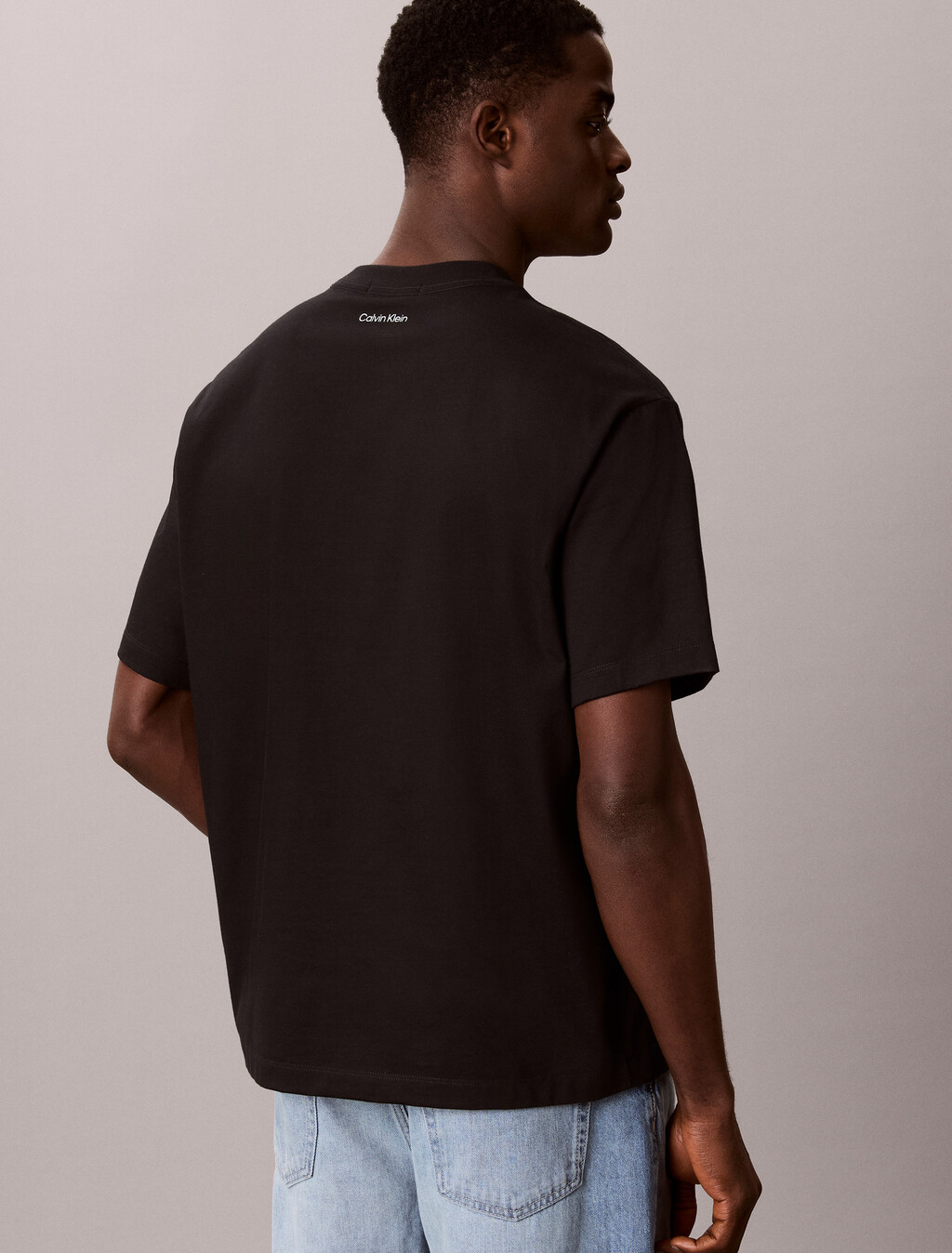 Resort Palm Graphic Relaxed Tee, Black, hi-res