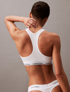 Icon Cotton Modal Thong, WHITE, hi-res