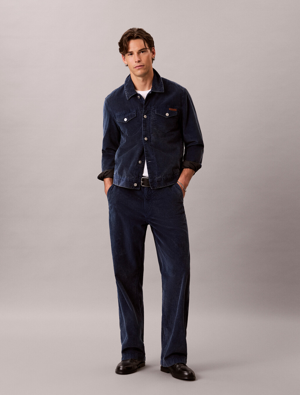 Baggy Washed Corduroy Pant, Pageant Blue, hi-res