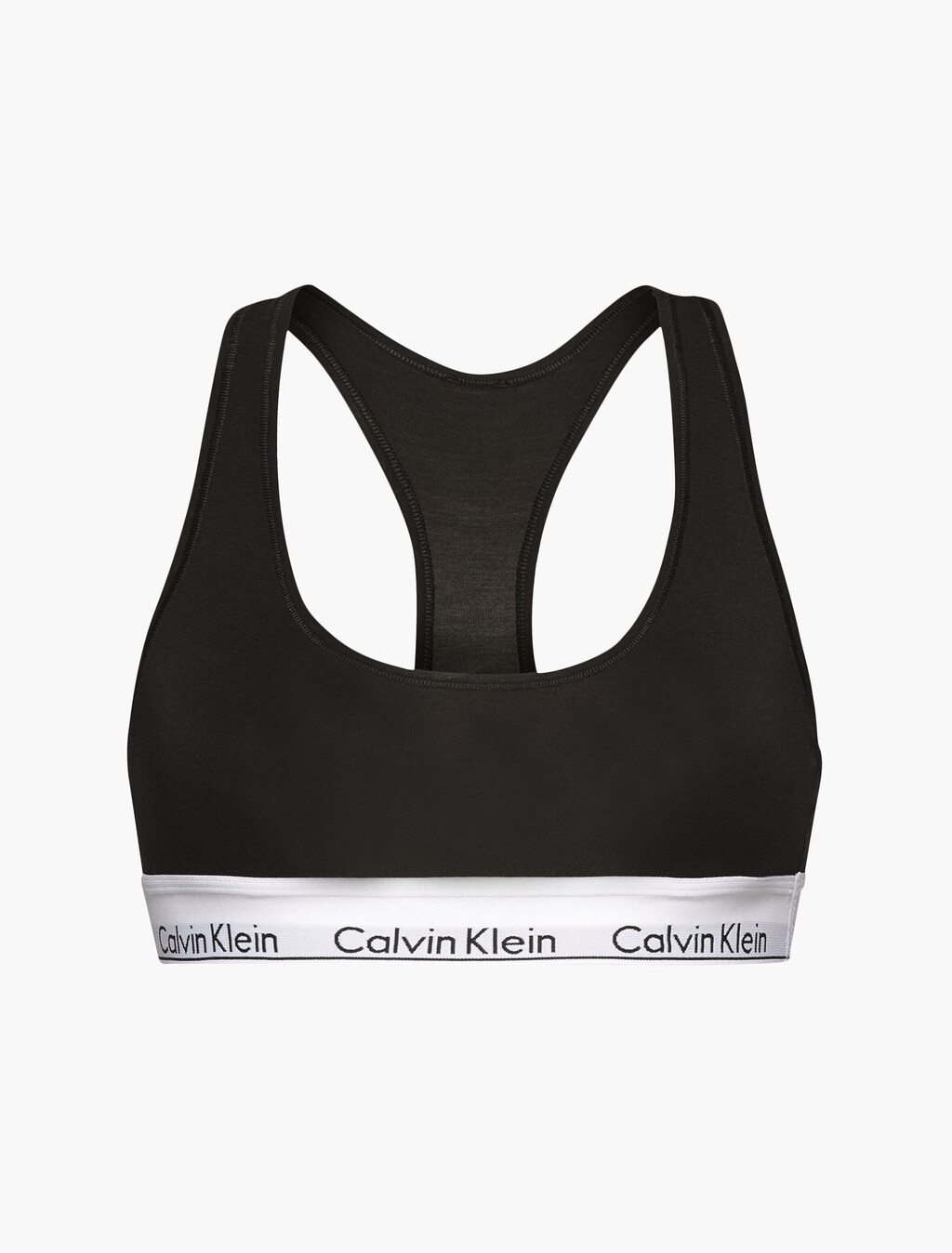 Icon Cotton Lightly Lined Bralette, BLACK, hi-res