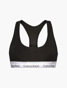 Icon Cotton Lightly Lined Bralette, BLACK, hi-res