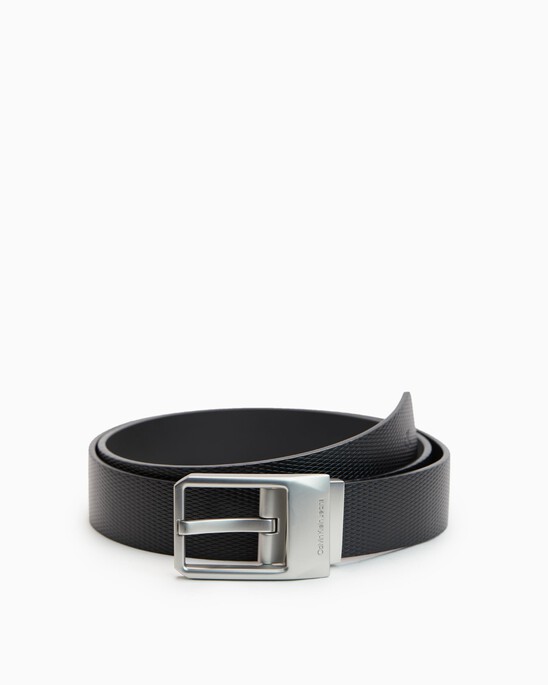 Classic Faceted Buckle Reversible Belt 3.5Cm
