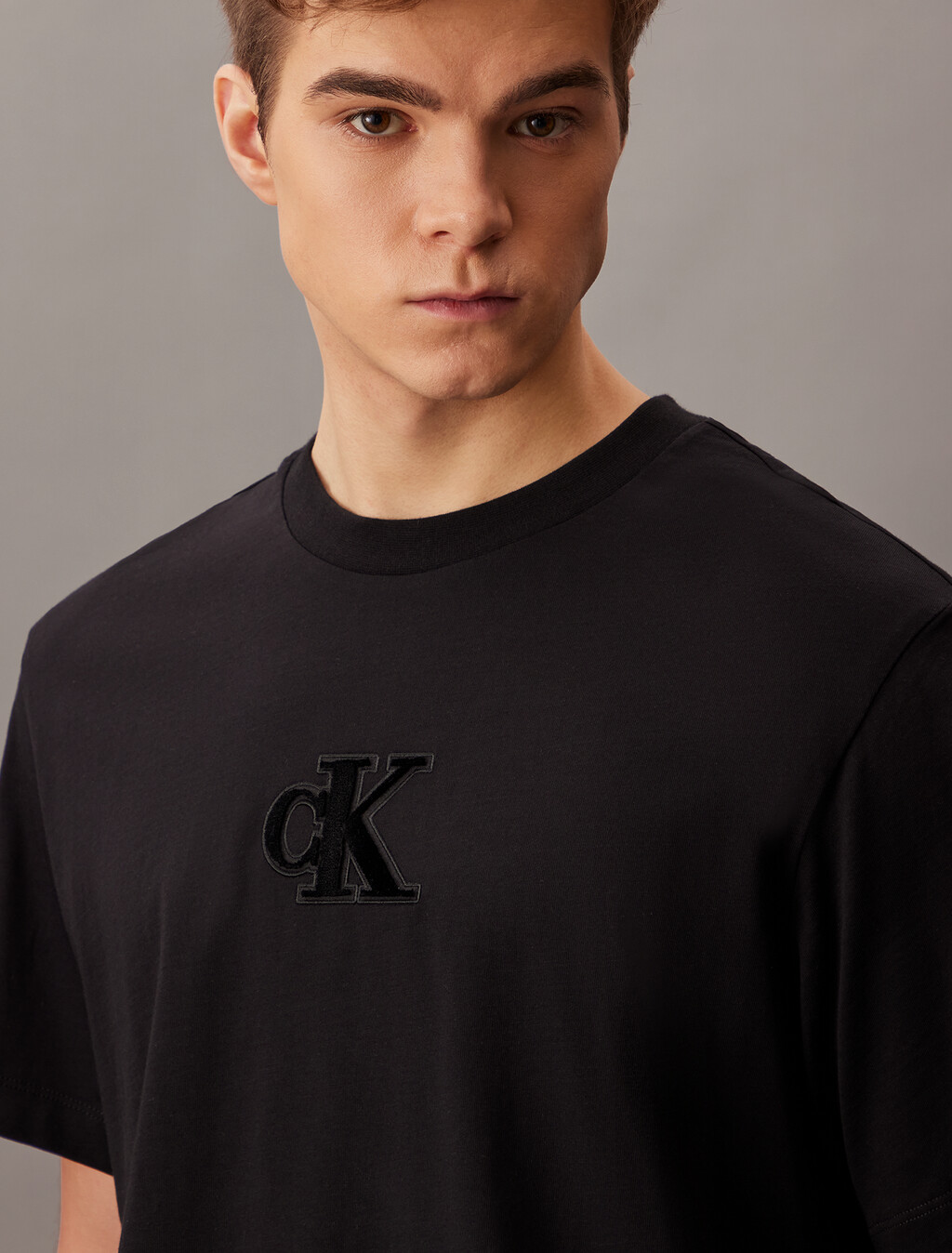 Monogram T-shirt, Black, hi-res