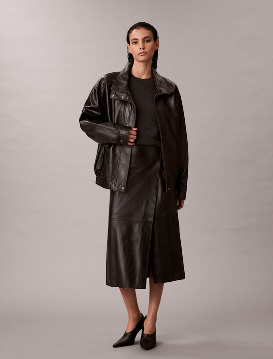 Relaxed Patent Leather Jacket
