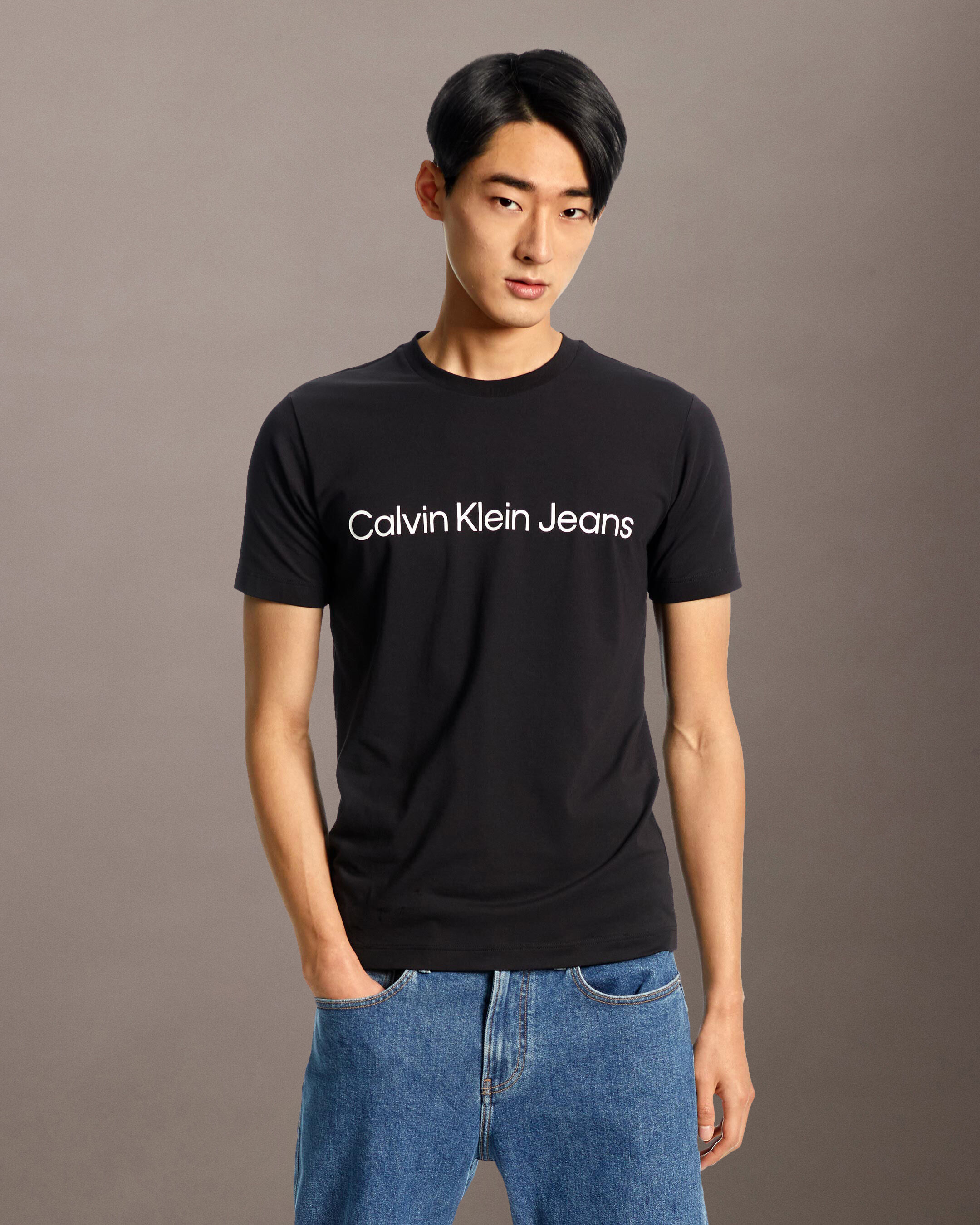 Institutional Logo Slim Tee black Calvin Klein Malaysia