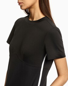 SEAMING MILANO DRESS, Ck Black, hi-res