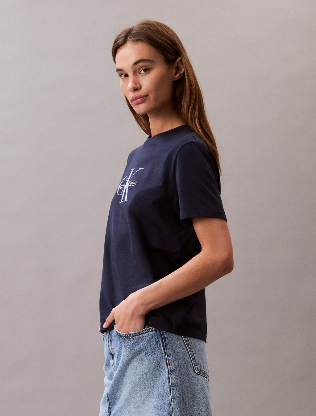 Monogram T-shirt, Dark Sapphire, hi-res