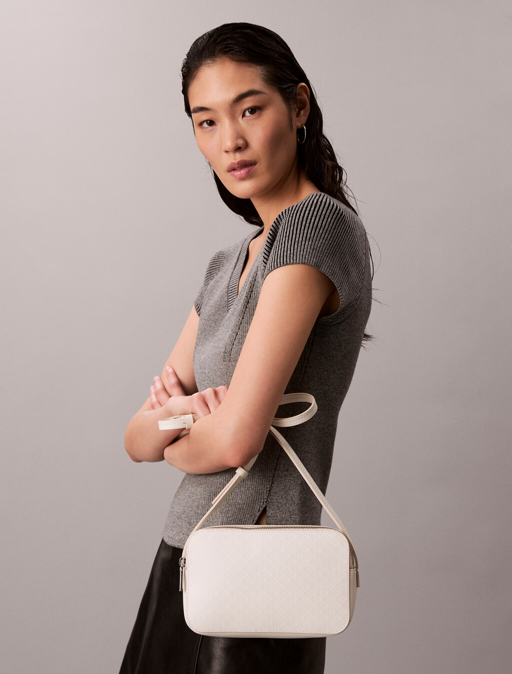 Allover Monogram Logo Camera Bag, LILY WHITE AOP, hi-res