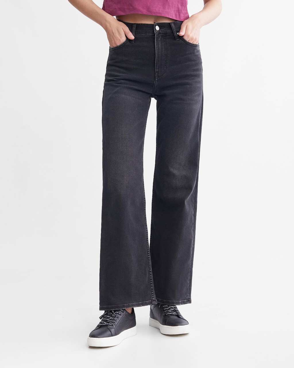 37.5 Wide Leg Jeans, Denim Black, hi-res