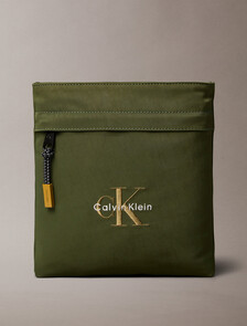 Nylon Monogram Logo Flatpack, Thyme, hi-res