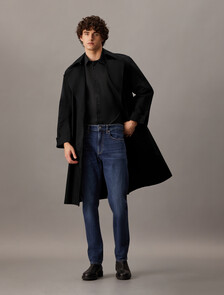 Essentials Monogram Slim Shirt, Ck Black, hi-res