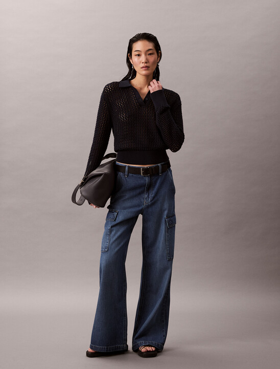 Novelty Cotton Open Stitch Sweater