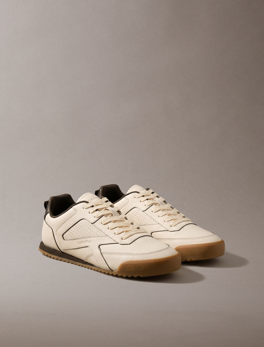 CK KAY - Low Profile Runner Trainers, Light Cashew/Rocky Brown, hi-res