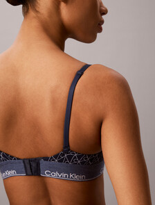 Limited Edition Triangle Bra - Icon Cotton Modal, Denim Emblem Pageant Blue, hi-res