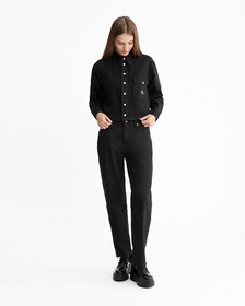 Sustainable 90S Straight Black Jeans, Denim Black, hi-res