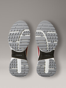 Suede and Nylon Runner Trainers, Lily White/Beluga, hi-res