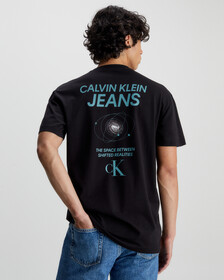 Cotton Back Logo T-Shirt, Ck Black, hi-res