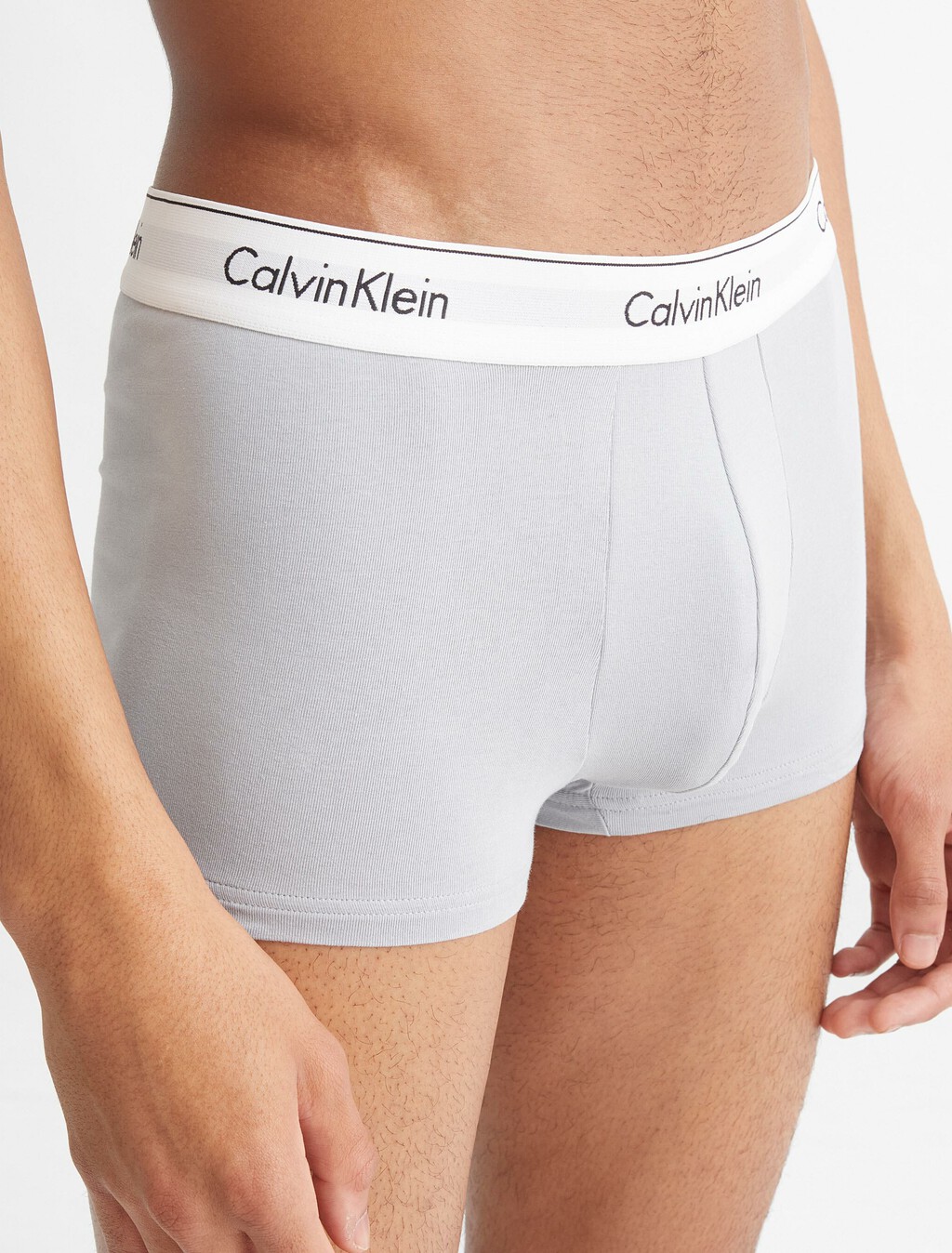 Icon Cotton Stretch Trunks 2 Pack, BA1ND05 Grey Heather/Silver Springs, hi-res