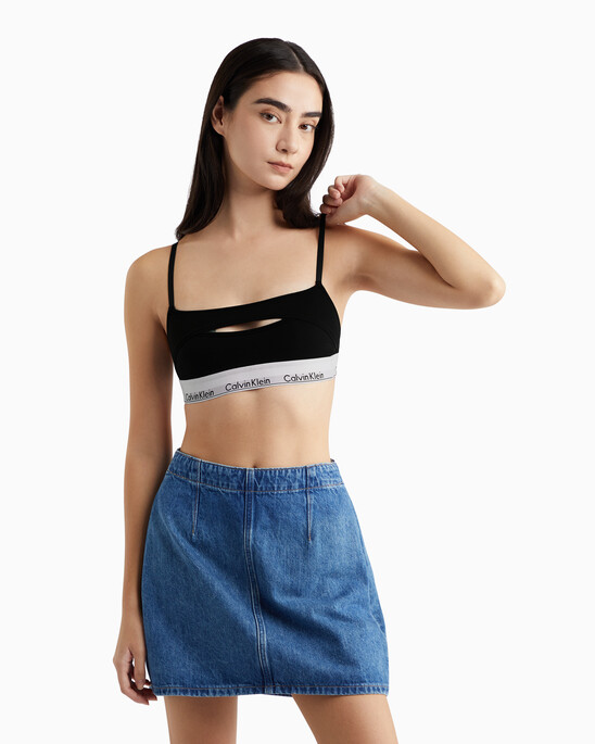 Modern Cotton Deconstructed Lightly Lined Bralette