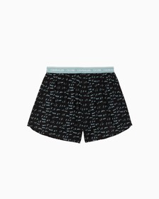 CK ONE WOVEN BOXERS, Marker Logo Print+Tourmaline, hi-res