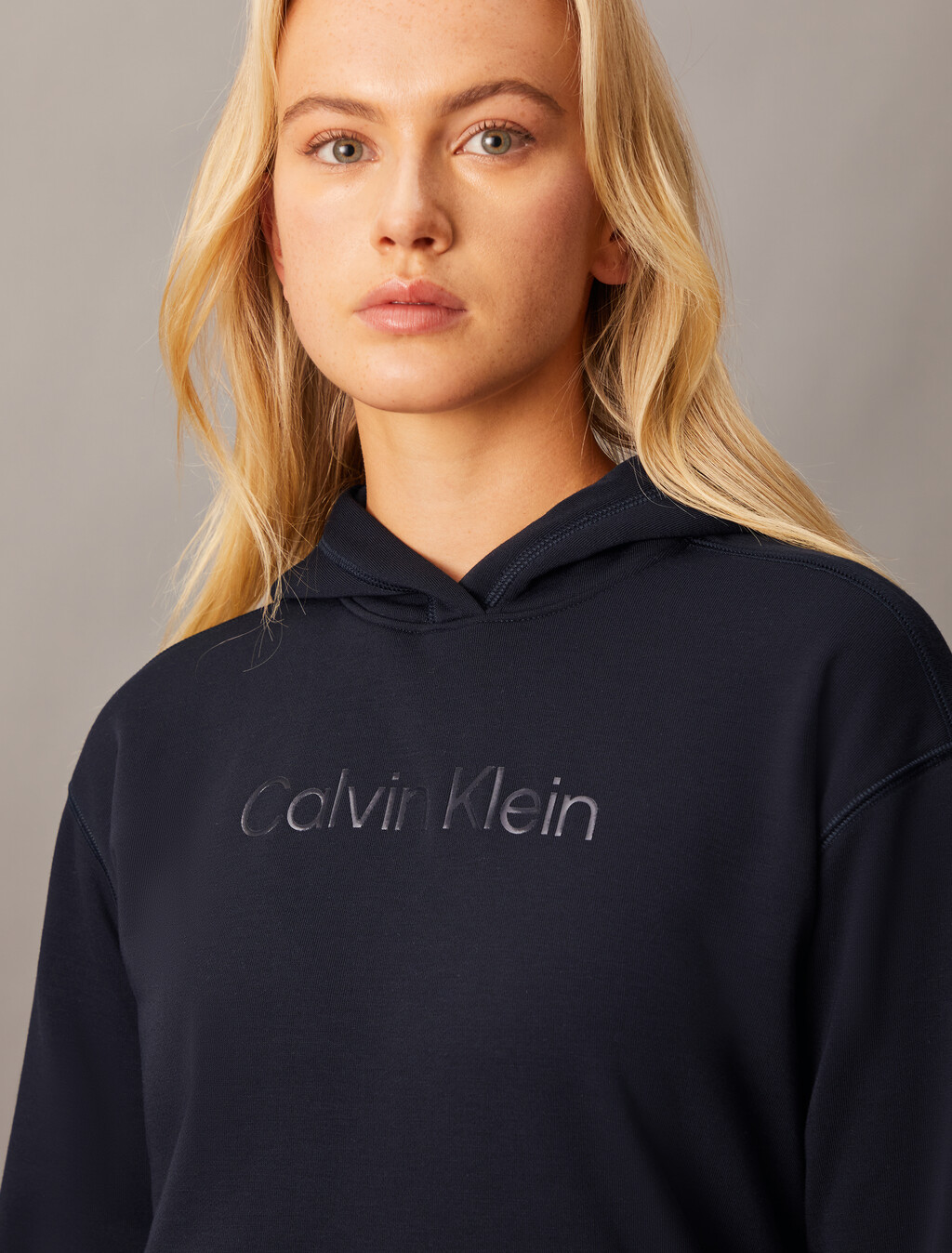 Essentials+ Recycled Polyester Hoodie, Black Beauty, hi-res