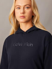 Essentials+ Recycled Polyester Hoodie, Black Beauty, hi-res