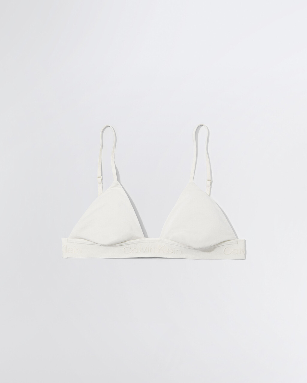 CK STANDARDS UNLINED TRIANGLE BRA, Bone White, hi-res