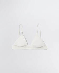 CK STANDARDS UNLINED TRIANGLE BRA, Bone White, hi-res