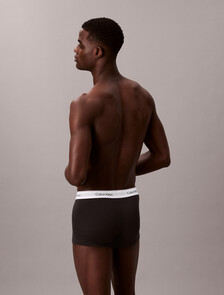 Icon Cotton Stretch Trunks 3 Pack, Black/Bijou Modern Emblem_Stratified Sea/Tahiti Tu, hi-res