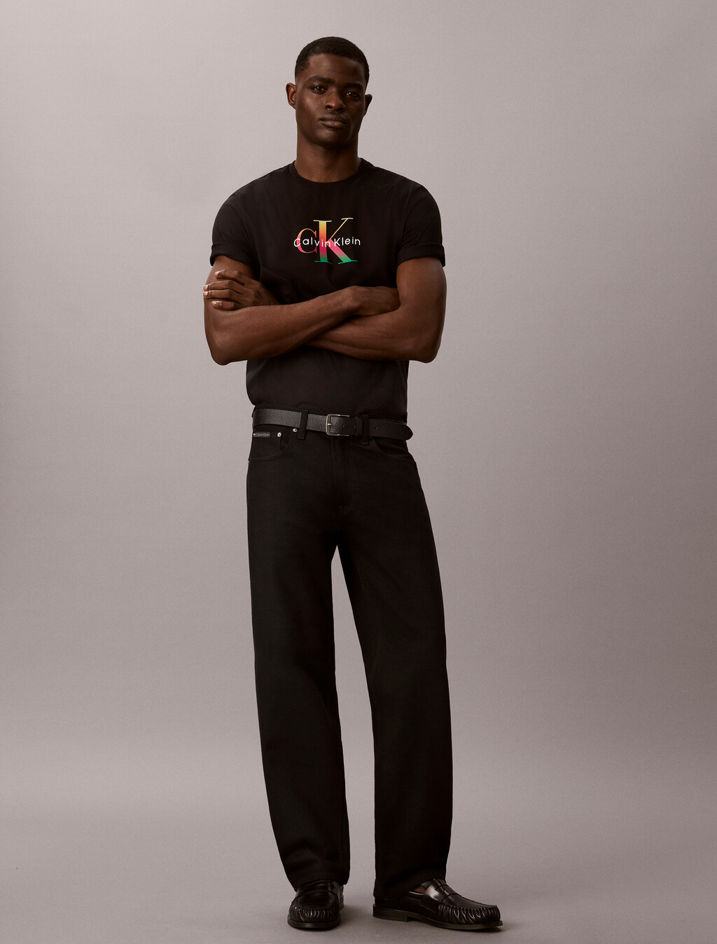 Monogram T-shirt - Pride, Black, hi-res