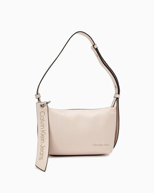 SCULPTED ROUND BAG WITH LOGO TAG, BALLET, hi-res