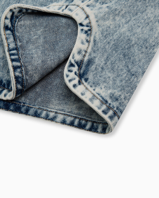 Recycled Cotton A Line Mini Denim Skirt