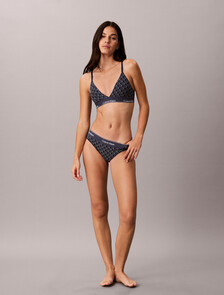 Limited Edition Triangle Bra - Icon Cotton Modal, Denim Emblem Pageant Blue, hi-res